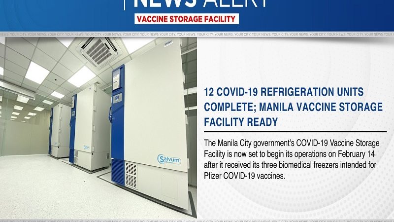 12 COVID-19 refrigeration units ng Maynila kumpleto na