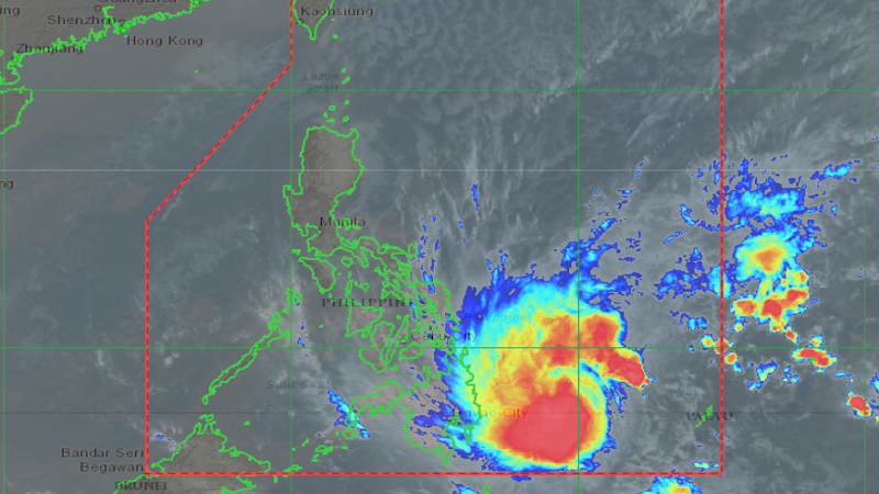 Bagyong Auring lumakas pa, isa nang severe tropical storm ayon sa PAGASA