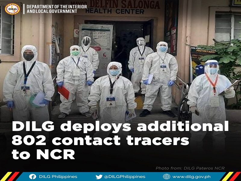 DILG kumuha ng 802 dagdag na contact tracers sa Metro Manila