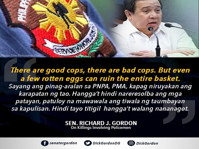 Pagbuo ng ‘Police Courts’ sa bawat probinsya ipinanukala ni Sen. Richard Gordon