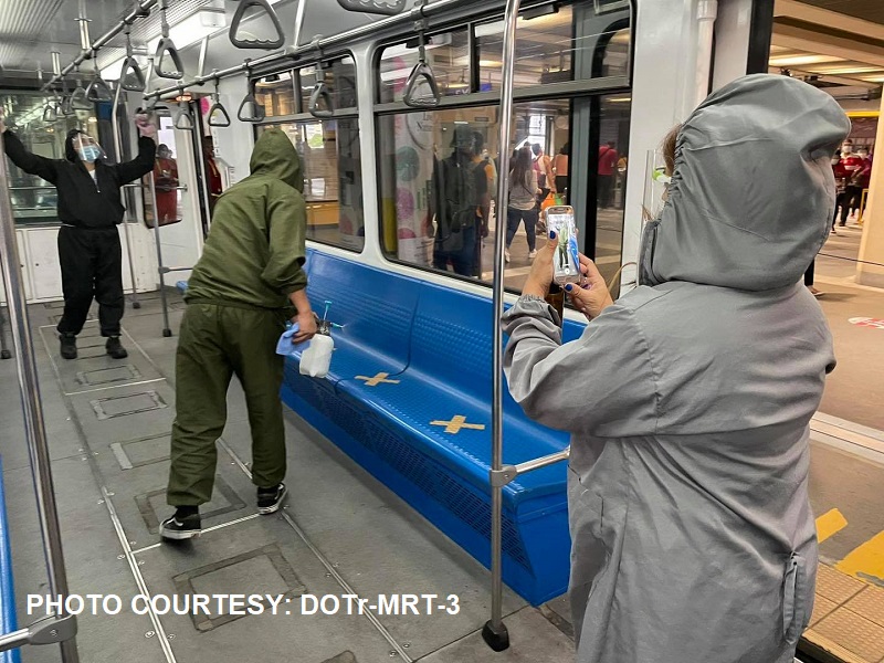 Stations personnel itinalaga sa MRT-3 para bantayan ang maintenance at disinfection sa mga tren