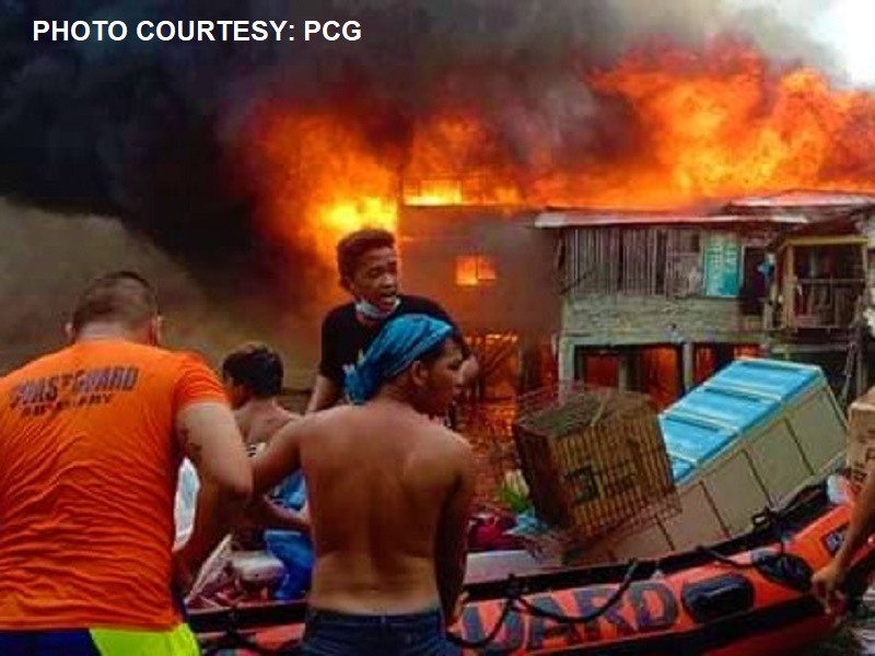 Mahigit 450 na bahay natupok sa sunog na naganap sa Davao City