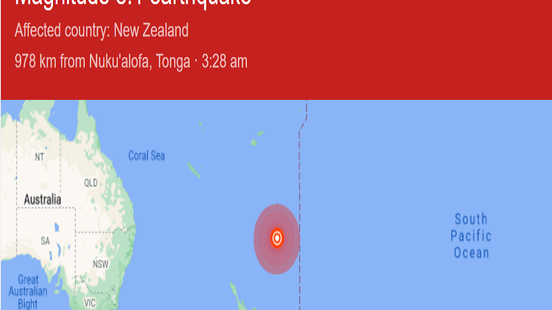 Magnitude 8.1 na lindol tumama sa New Zealand