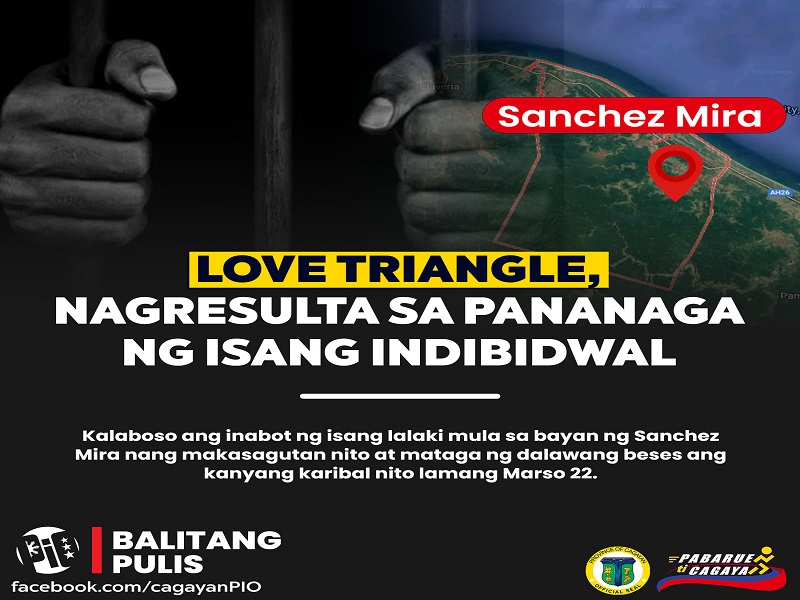 Love triangle nauwi sa pananagga sa Sanchez, Mira Cagayan