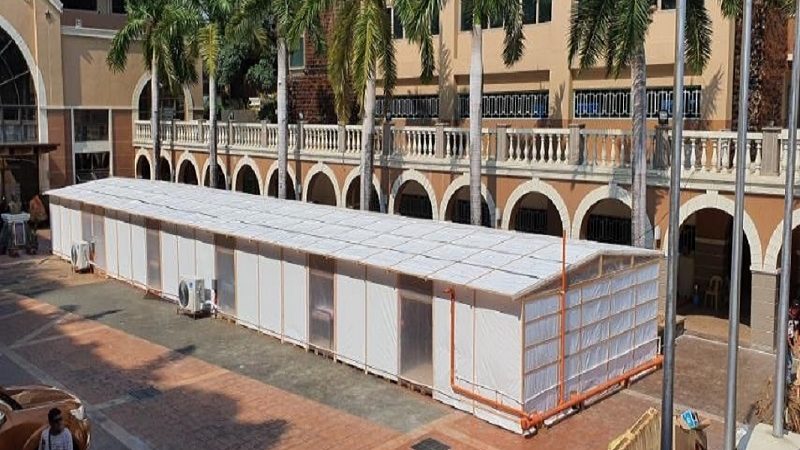 LOOK: Pasig City mayroong 16-bed temporary facility
