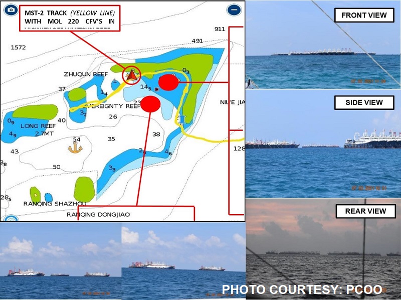 Mahigit 200 barko ng China namataan sa West Philippine Sea