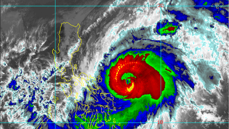 Typhoon Bising bahagyang humina, magpapaulan pa rin sa Eastern Visayas at Bicol Region