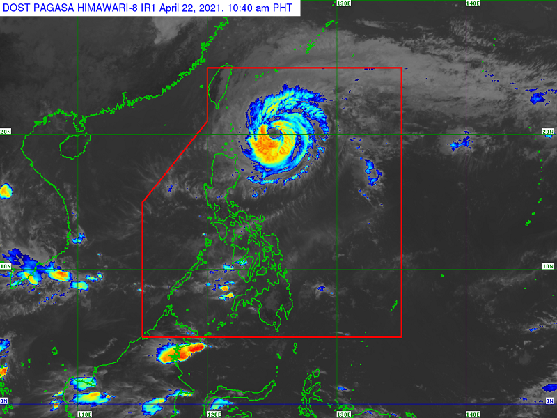 Typhoon Bising humina pa; Signal No. 1 nakataas sa Batanes at ilang bahagi ng Cagayan at Isabela