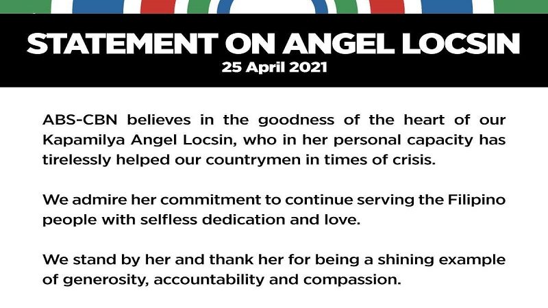 BASAHIN: Mensahe ng ABS-CBN kaugnay sa pagtatayo ng Community Pantry ni Angel Locsin