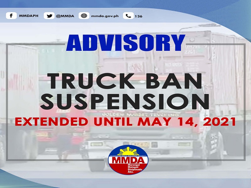 Suspensyon sa truck ban policy pinalawig pa ng MMDA