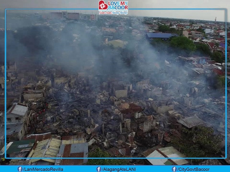 500 pamilya nawalan ng tirahan sa sunog na naganap sa Bacoor City