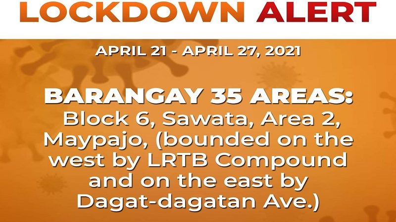 Bahagi ng isang barangay sa Caloocan isinailalim sa lockdown