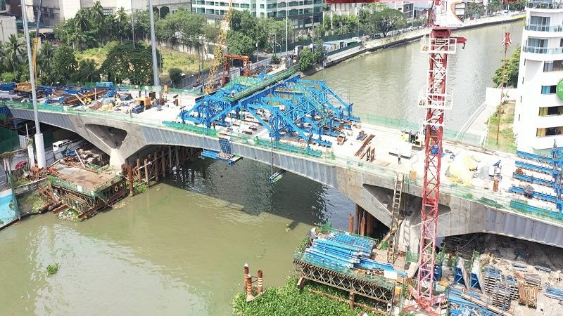 Estrella-Pantaleon Bridge, 88 percent nang kumpleto