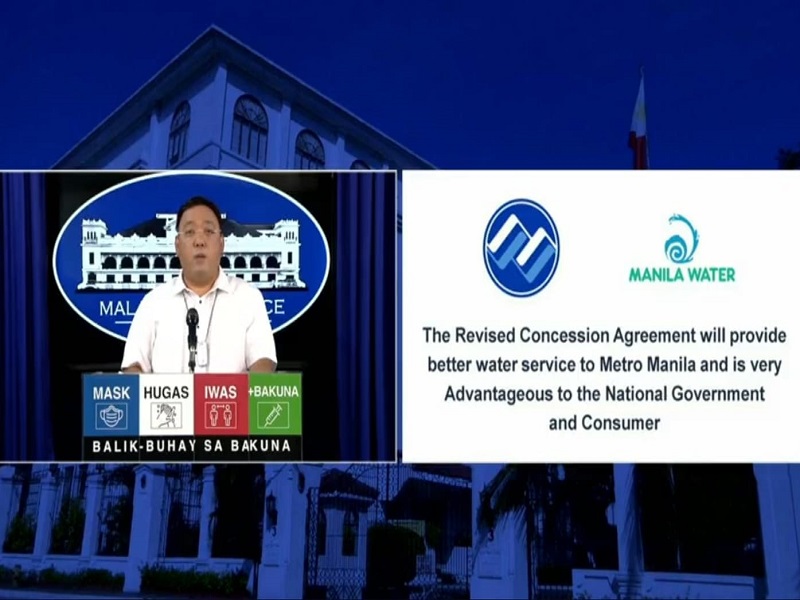 Revised water concession agreement ng gobyerno sa Manila Water natapos na