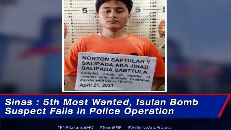 Miyembro ng BIFF na suspek sa pagpapasabog sa Isulan, Sultan Kudarat arestado ng PNP