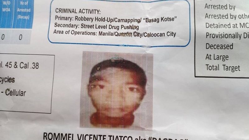 Crime group leader patay sa engwentro sa Maynila