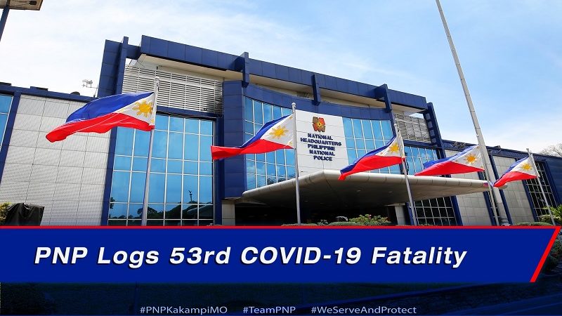 PNP nakapagtala ng isa pang pulis na pumanaw sa COVID-19