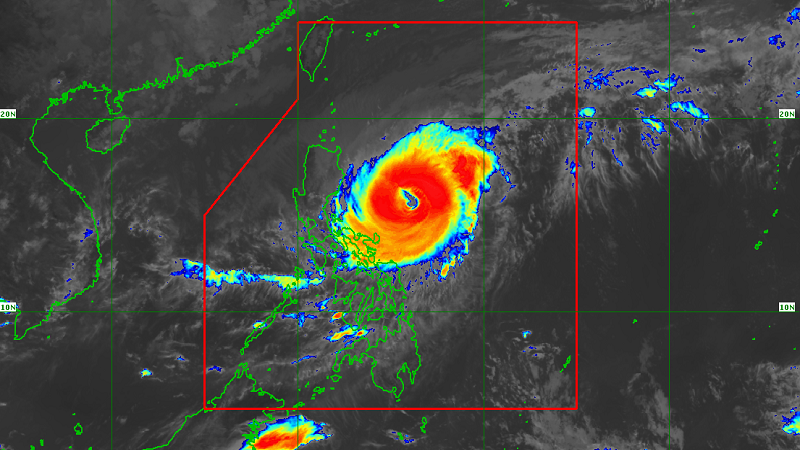 Typhoon Bising napanatili ang lakas; signal no. 2 nakataas sa ilang bahagi ng Cagayan, Isabela at sa lalawigan ng Catanduanes