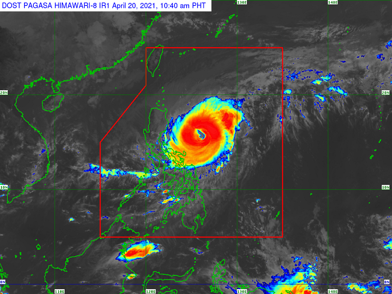 Typhoon Bising napanatili ang lakas; signal no. 2 nakataas sa ilang bahagi ng Cagayan, Isabela at sa lalawigan ng Catanduanes