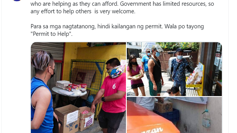 Pahayag ni Mayor Vico Sotto sa nagsusulputang Community Pantry: Wala tayong “Permit to Help”
