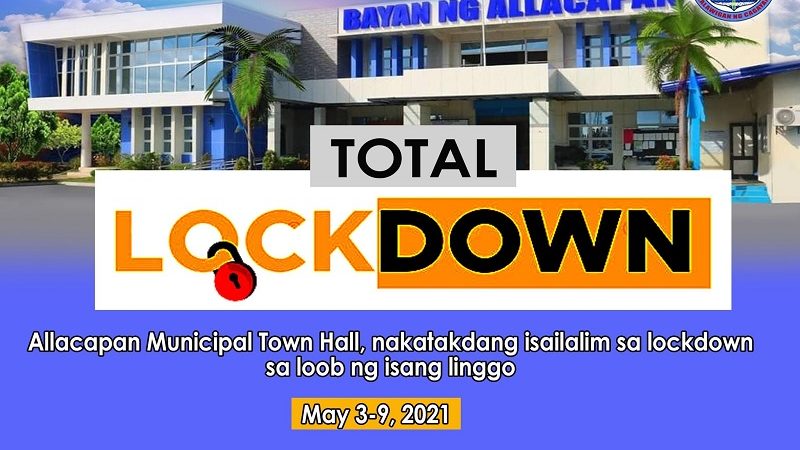 Municipal Hall ng Allacapan, Cagayan sasailalim sa total lockdown