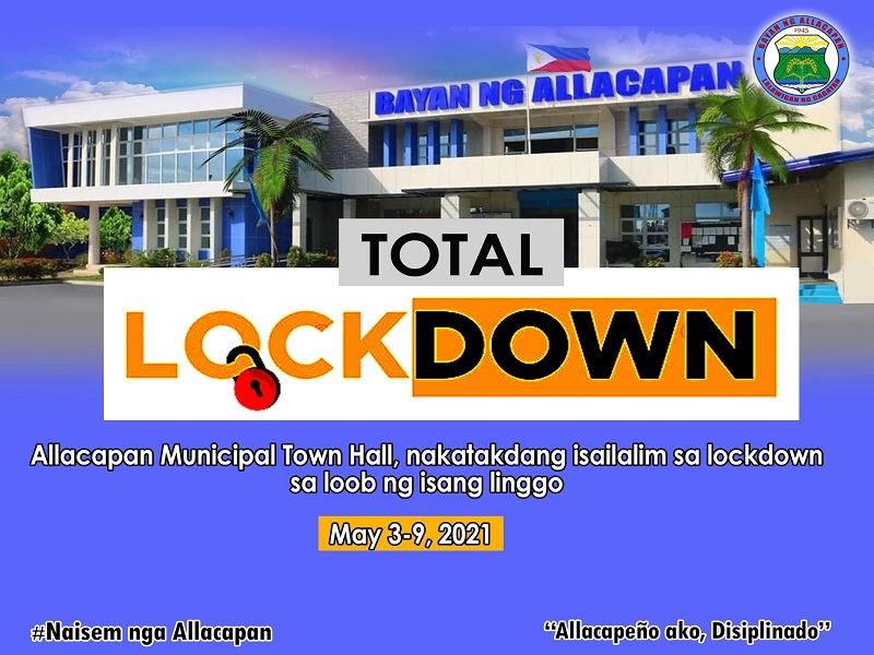 Municipal Hall ng Allacapan, Cagayan sasailalim sa total lockdown