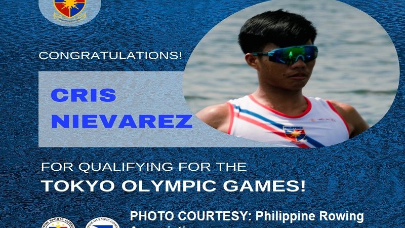 Filipino rower na si Cris Nievarez kwalipikado na sa Tokyo Olympics