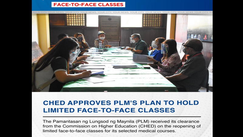 Plano ng PLM na magsagawa ng limitadong face-to-face classes aprubado na ng CHED