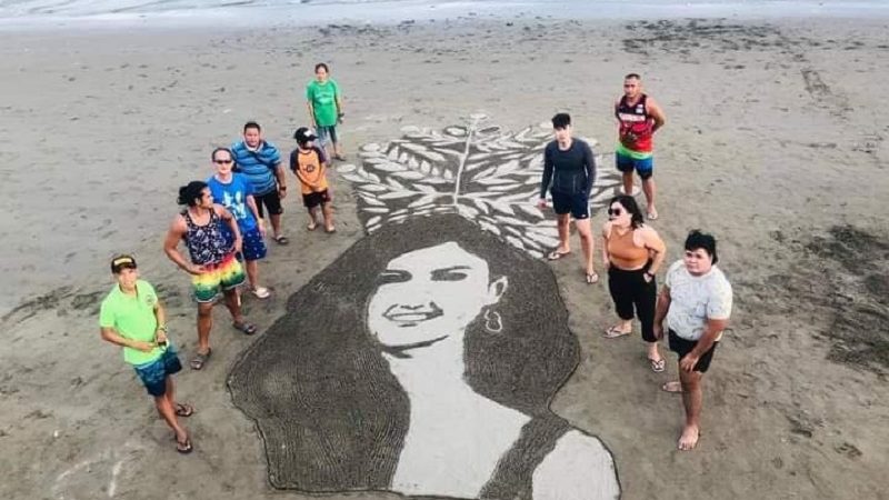 LOOK: Suporta ng mga Ilonggo artist kay Rabiya Mateo idinaan sa Sand Art