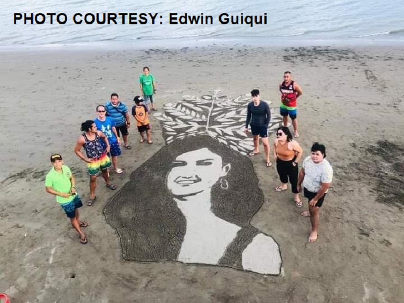 LOOK: Suporta ng mga Ilonggo artist kay Rabiya Mateo idinaan sa Sand Art