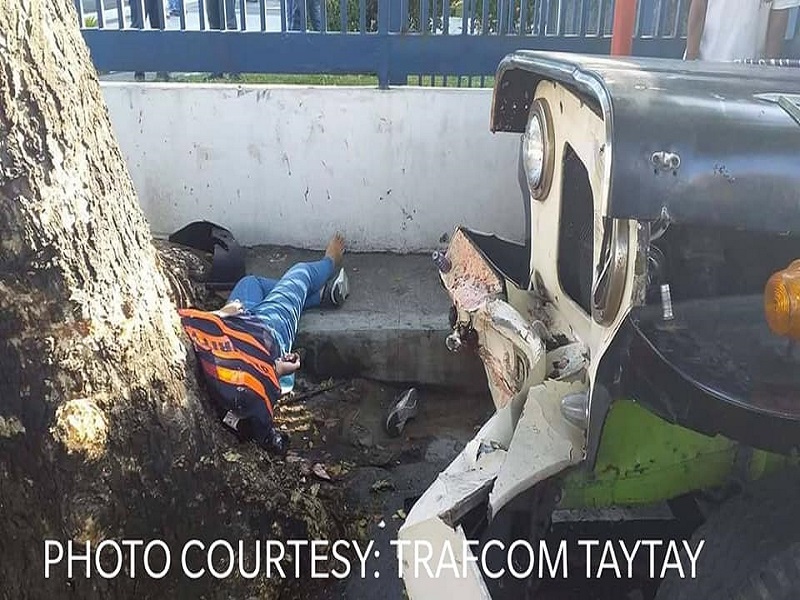 Babaeng nag-aabang lang ng masasakyan patay matapos tumbukin ng pampasaherong jeep sa Taytay