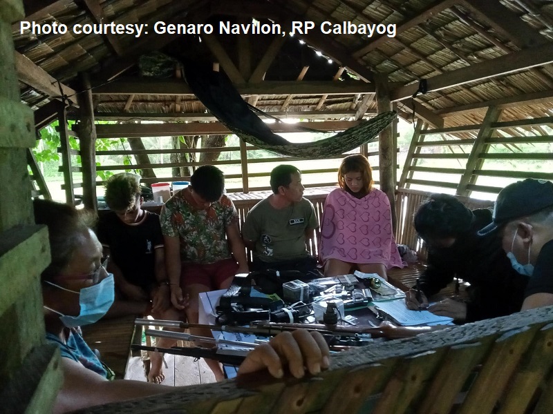 Siyam arestado, matataas na kalibre ng armas at granada pati droga nasamsam sa operasyon ng PDEA at PNP sa Calbayog City