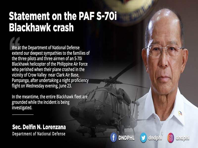 6 patay sa pagbagsak ng Blackhawk helicopter ng Philippine Air Force sa Pampanga