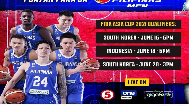South Korea unang makakalaban ng Gilas Pilipinas para sa final window ng FIBA Asia Cup 2021