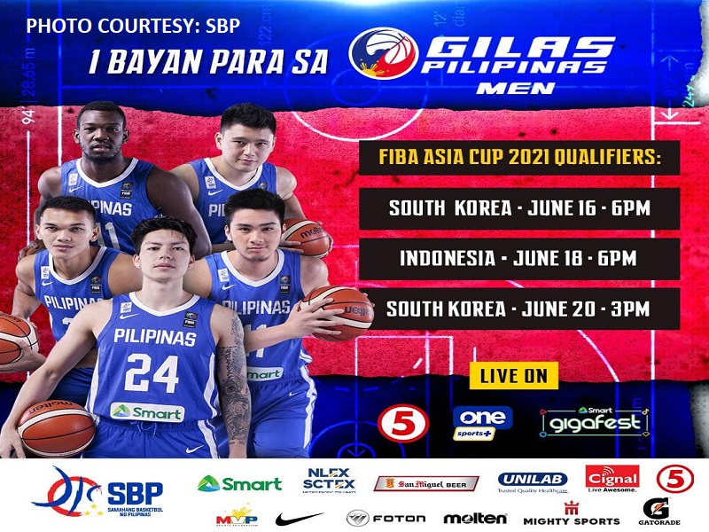 South Korea unang makakalaban ng Gilas Pilipinas para sa final window ng FIBA Asia Cup 2021