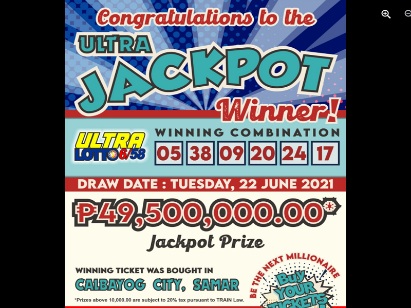 Calbayognon wagi ng mahigit P49M na jackpot sa lotto