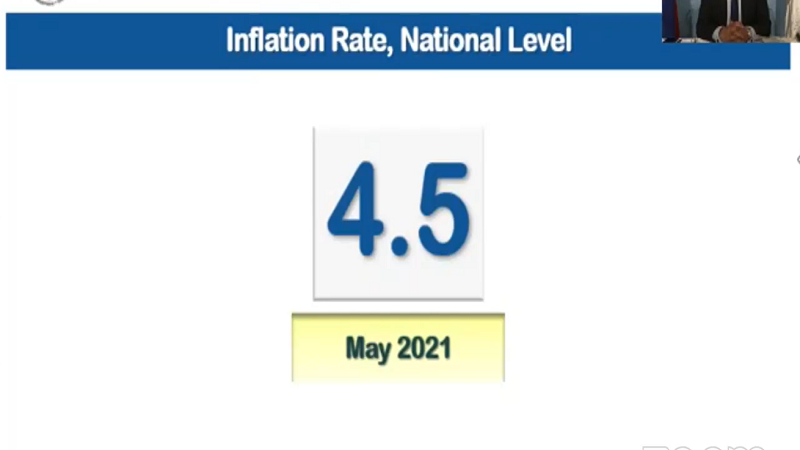 4.5 percent inflation rate naitala noong nagdaang buwan ng Mayo