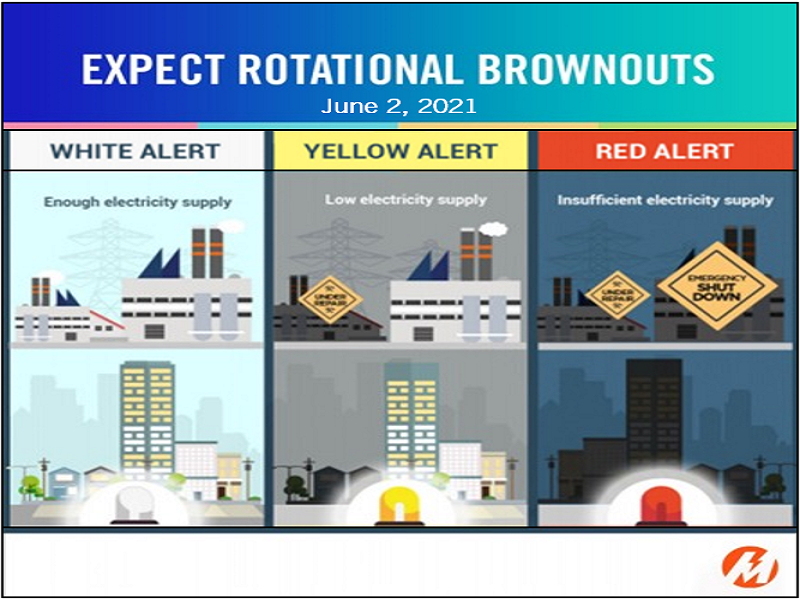 BASAHIN: Mga lugar na posibleng maapektuhan ng rotational brownout ngayong araw, June 2 ayon sa Meralco