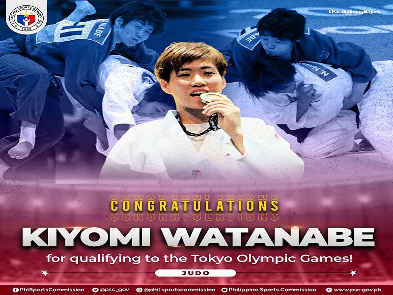 Kiyomi Watanabe pasok na sa 2020 Tokyo Summer Olympics