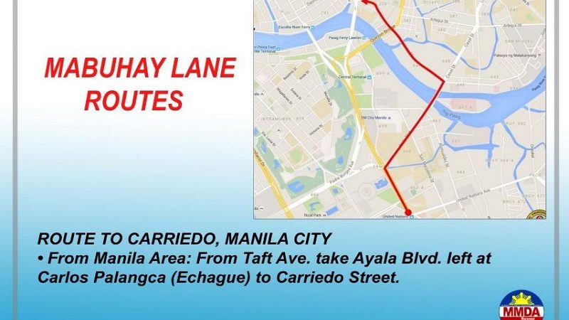 LOOK: Mga motorista hinimok ng MMDA na gamitin ang Mabuhay Lanes