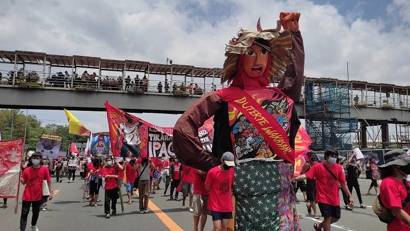 LOOK: Protesta ng iba’t ibang grupo ngayong araw ng SONA ni Pangulong Duterte