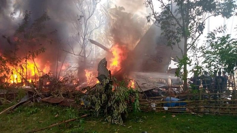 Nasawi sa military plane crash sa Sulu umakyat na sa 50