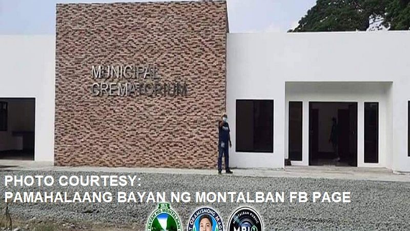Municipal Crematorium sa Montalban, Rizal na ipinanukala ni dating MHO chief Dra. Carmela Javier malapit nang mapakinabangan