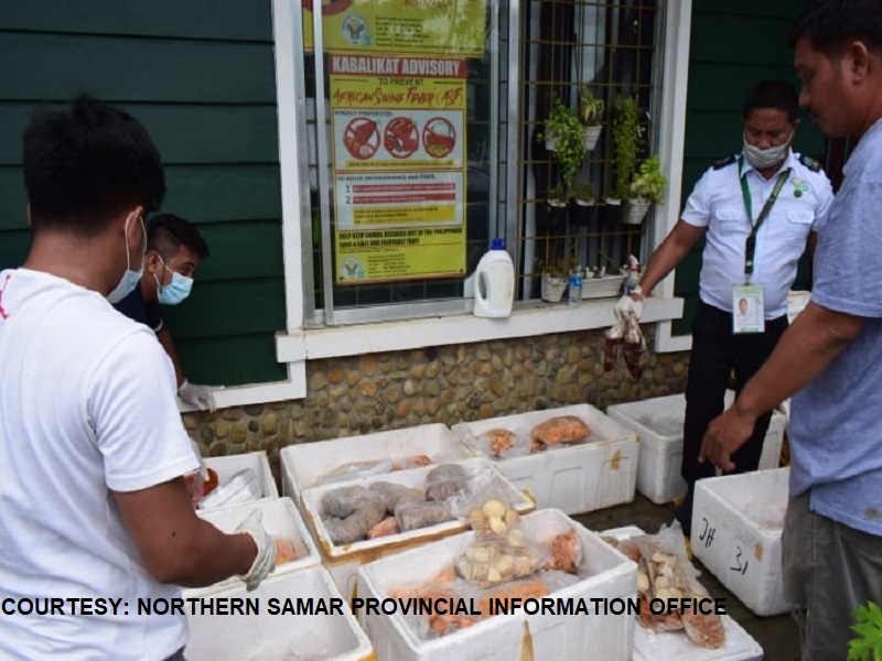 P80K na halaga ng frozen at processed meat nakumpiska sa Allen Port sa Northern Samar