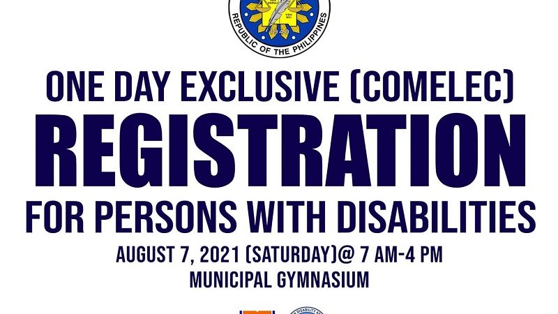 Comelec Montalban nagtakda ng one day exclusive registration para sa PWDs