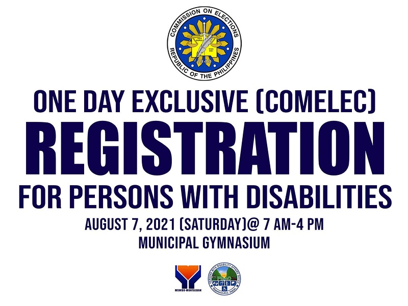 Comelec Montalban nagtakda ng one day exclusive registration para sa PWDs