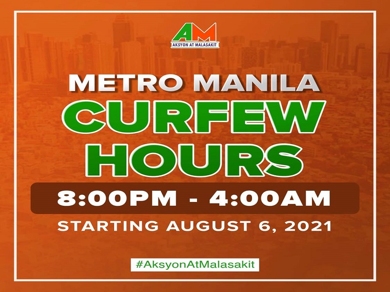 Curfew hours sa Metro Manila mas pahahabain habang umiiral ang ECQ