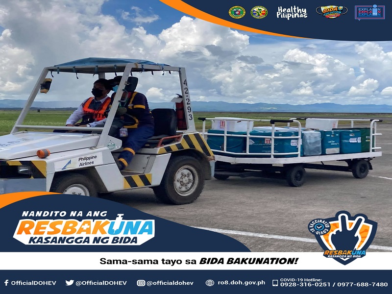 Dagdag na suplay mga bakuna dumating sa Eastern Visayas