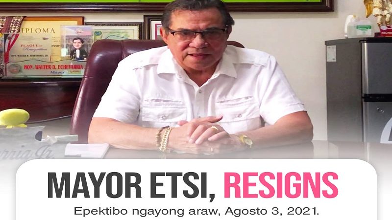 Mayor ng General Mariano Alvarez, Cavite na si Walter Echevarria Jr., bumaba sa pwesto dahil sa problema sa kalusugan