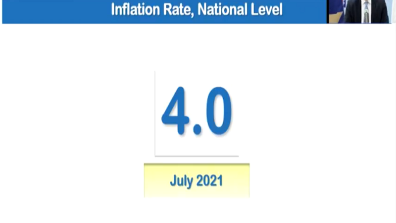 4 percent inflation rate naitala noong Hulyo